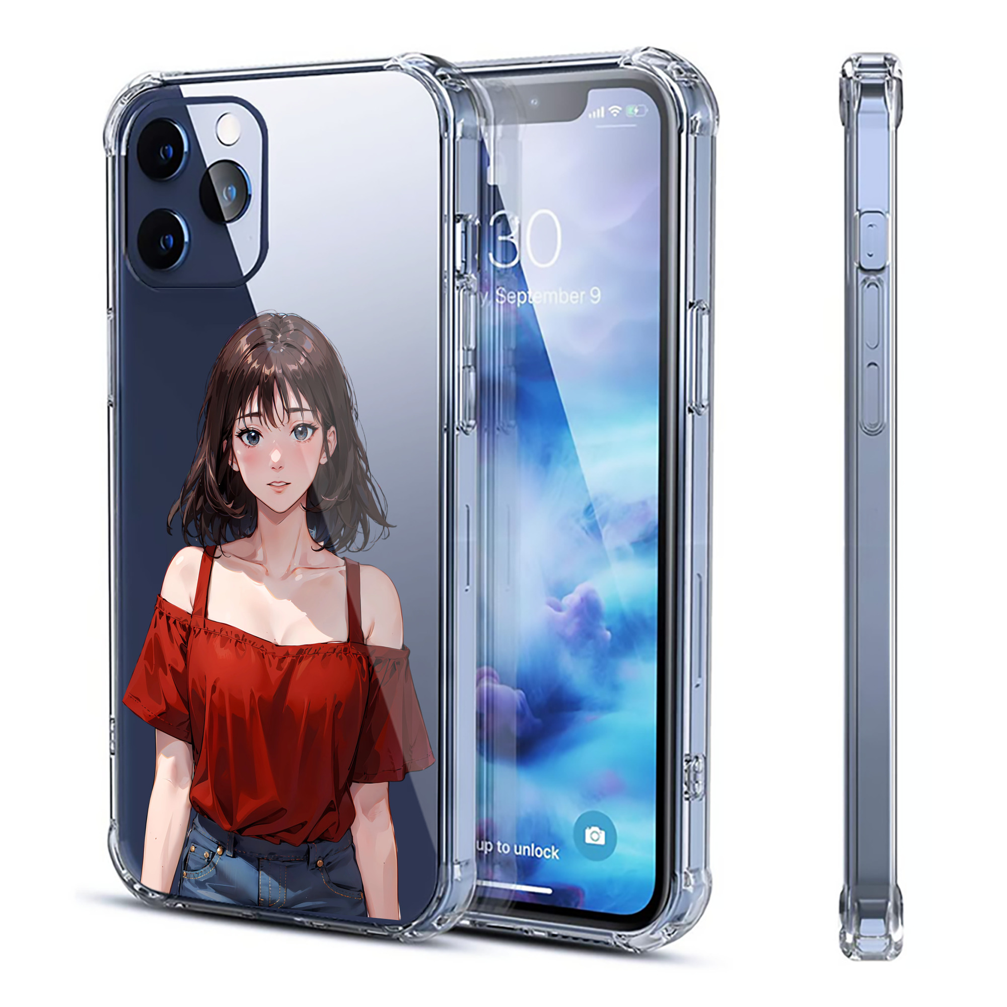 （画像用） SLAM DUNK／スラムダンク 【iPhone 12シリーズ対応】透明スマホケース（クリアソフトケース）